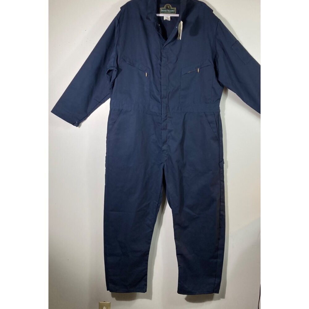 Mens Berne Apparel Navy Unlined CoverallsNavy‎  NWT 52S